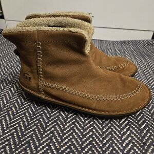 Sorel Brown Leather Winter Boots Sz 13